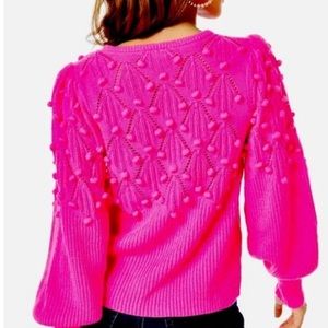 Lilly Pulitzer Nueve Sweater Hyper Pink Size S